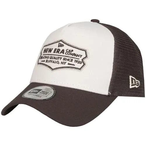 New Era Adjustable Trucker Cap - Retro Patch braun/beige