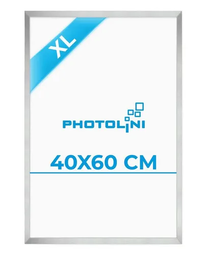 PHOTOLINI Bilderrahmen 40x60 cm Poster-Rahmen, zum Aufhängen, (1 Rahmen), MDF Holz, bruchsicheres Acrylglas, für Fotos & Poster