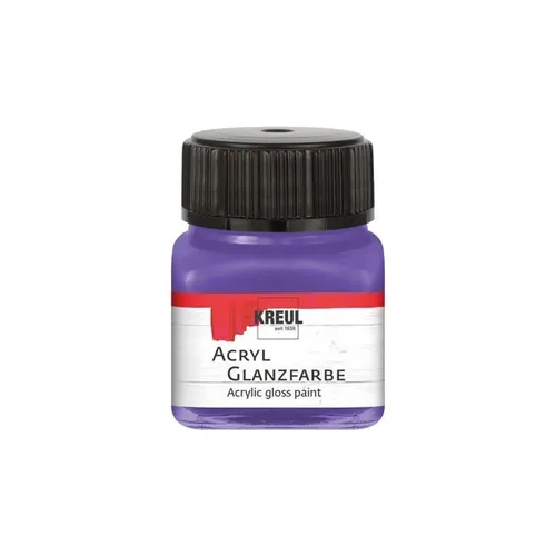 Kreul Acryl Glanzfarbe Violett 20ml Glas 100 ml / 12,45 Euro