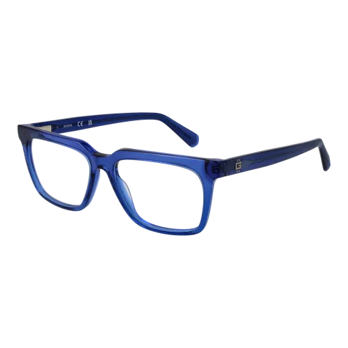 Guess Brillenfassung GU50133 090 53 - Herren - Moderne Herrenbrillenfassung in Blau aus hochwertigem Azetat. Mit praktischem Federscharnier für hohen Tragekomfort. Ideal für den täglichen Gebrauch.