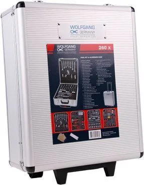 Werkzeugkoffer 260tlg / Werkzeugset / Universal Werkzeugkasten / Ratschen, Schraubendreher, Kombischlüssel, Bits, Stecknüsse, /