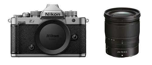 Nikon Zf + 24-70mm f4 S silber mit SmallRig Lederetui von Nikon