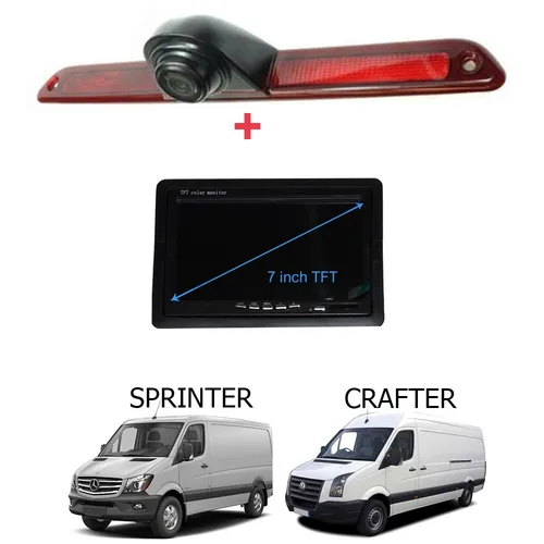 Bremsleuchte Rückfahrkamera für Mercedes Sprinter & VW Crafter mit 7