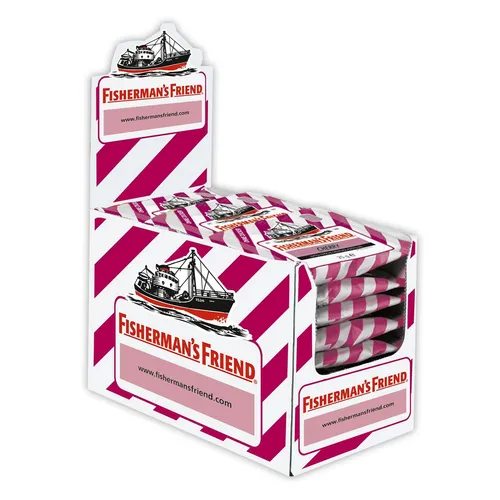 Fishermans-Friend Kräuterbonbons Cherry - Zuckerfrei, 600g - Süßes & Knabbereien - Menthol-Pastillen mit erfrischendem Kirschgeschmack, zuckerfrei und vegan. Praktische Großpackung mit 24 Beuteln für ein langanhaltendes Geschmackserlebnis.