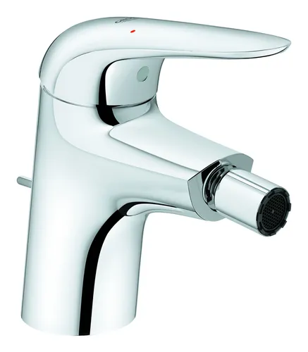 Grohe Eurostyle Einhand-Bidetbatterie - Chrom - Hochwertige Bidetarmatur mit geschlossenem Hebel und Zugstangen-Ablaufgarnitur für eine elegante Badezimmergestaltung.