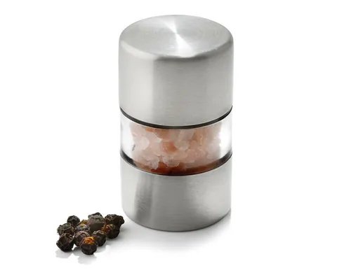 MINI GEWÜRZMÜHLE Weis (11260) Keramikmahlwerk EDELSTAHL Pfeffermühle Salzmühle