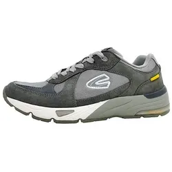 camel active Herren Sneaker aus einem Materialmix Grau - Herren-Sneaker aus robustem Materialmix mit dämpfender Phylon-Sohle und reflektierendem Logo, ideal für den aktiven Alltag.