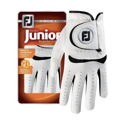 Footjoy Junior Handschuh weiss für die linke Hand (Rechtshänder) in Small