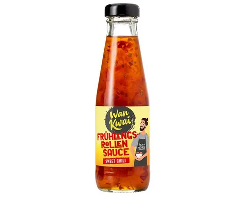 Wan Kwai Saucen, Wan Kwai Frühlingsrollen Sauce Sweet Chili süß und leicht scharf 200ml