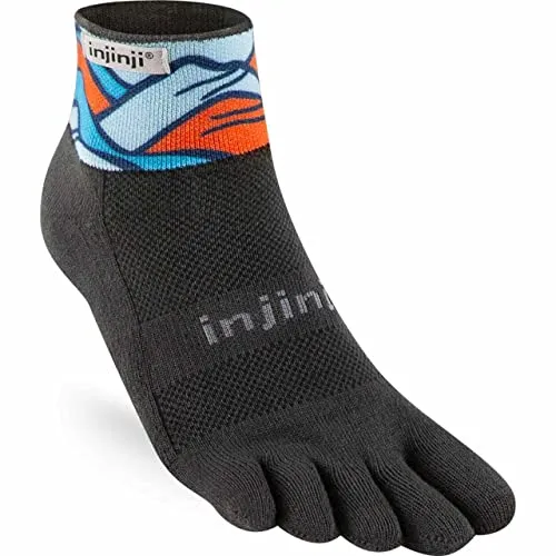 Injinji Unisex Trail Midweight Mini-Crew Spectrum schwarz