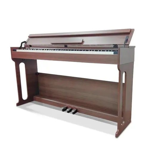 Digitales Klavier mit Bluetooth-Funktion 88 Tasten Braun - Elegantes digitales Klavier mit 88 Tasten und Bluetooth-Konnektivität. Ideal für Musikliebhaber, die ein hochwertiges Instrument für zu Hause suchen. Inklusive Zubehör und kompakter Bauweise.