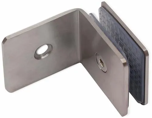 Edelstahl-Glashalter 90° - Praktischer Glashalter aus Edelstahl, perfekt für eine stilvolle und sichere Befestigung von Gläsern in Ihrem Zuhause.