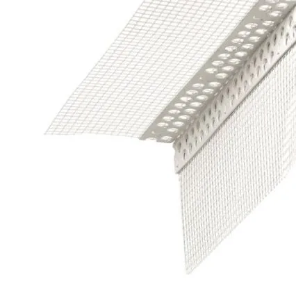 bauFIT Gewebeeckwinkel 8cm x 12cm x 2m | Gewicht: 165g/m² | Alkalibeständig | Glasfaser-Gewebe mit PVC-Ecken | 50m Armierungsgewebe | Hohe Reißfestigkeit | Schiebefest & Imprägniert