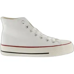 Halbhohe Sneakers aus Leinen für Damen Victoria Tribu brillo - Weiß - 38