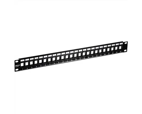 Trendnet TC-KP24 Patch Panel Netzwerk-Panel (bestückt, 24 Ports, 24-Port Blank Keystone 1U)