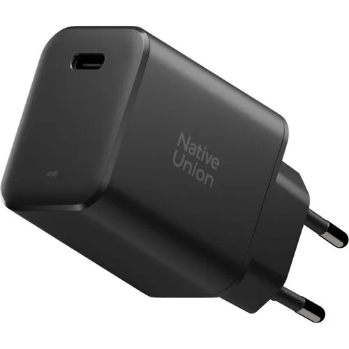 Native Union USB-C Ladegerät 45W - Kompakt und schnell - Handy-Ladegeräte mit fortschrittlicher GaN-Technologie für ultraschnelles Laden. Ihr Smartphone in 30 Min. auf 50 % und MacBook Air blitzschnell aufladen, plus Schutz vor Überspannung.