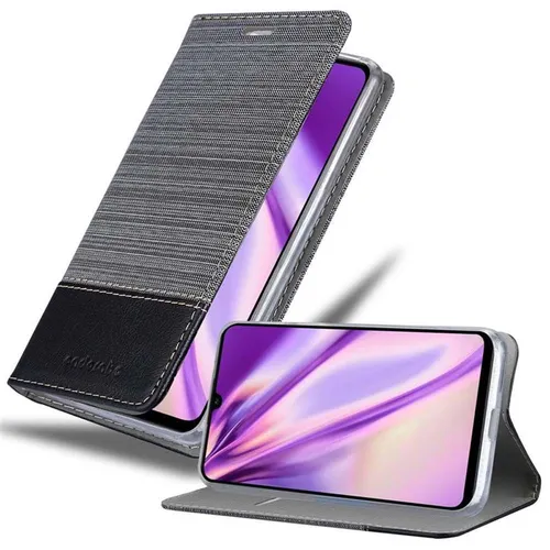 Handy Hülle für Huawei P30 LITE Cover Case Tasche Etui Jeans Stoff