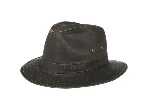 Stetson Vagabunden Traveller Hut Herren - UV-Schutz 40+ - Fischerhüte für Herren mit hohem Baumwollanteil für angenehmen Tragekomfort und Vintage-Stil, ideal für Outdoor-Abenteuer und sonnige Tage.