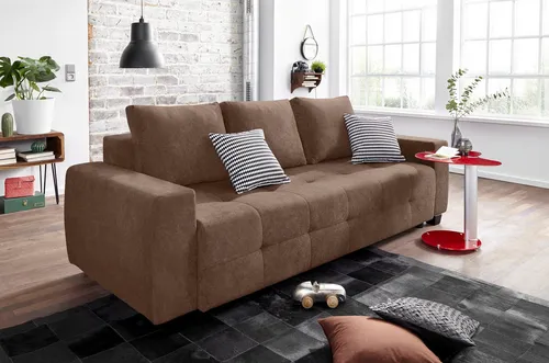 COLLECTION AB Schlafsofa Bella mit Bettfunktion in braun von OTTO home