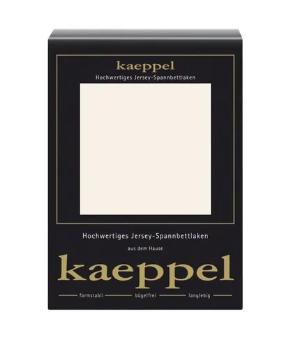 Kaeppel Jersey Spannbettlaken perlmutt 140-160 x 200 cm - Bettlaken aus weichem Jersey, in eleganter Perlmuttfarbe, ideal für ein gemütliches Schlafzimmer und sorgt für einen erholsamen Schlaf.
