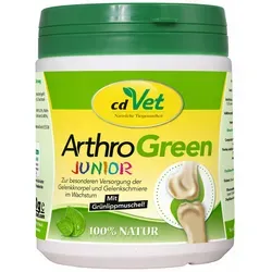 ArthroGreen Junior 330g | Gelenkschutz für Welpen und Kätzchen - Ergänzungsfuttermittel für die gesunde Gelenkentwicklung von Hunden und Katzen im Wachstum. Enthält 30% grünlippige Zuchtmuschel und essentielle Nährstoffe ohne künstliche Zusätze.