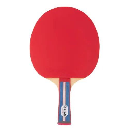 GEWO Standard PRO Tischtennisschläger - Kontrollierter Anfänger Tischtennis-Schläger - Komplettschläger mit Lion ITTF-Belag, hohe Kontrolle und Geschwindigkeit, Griff konkav, 1,8mm Belag