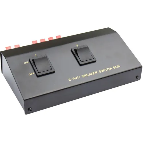 Good Connections Lautsprecher Umschaltbox zum Anschluss von 2 Lautsprecherpaaren
