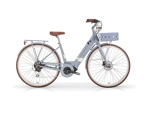 MBM Elektro-Citybike 28 Zoll RAMBLA Lady - Retro-Optik - E-Bike mit leistungsstarkem 60Nm Mittelmotor, bis zu 120 km Reichweite und hydraulischen Scheibenbremsen für sicheres Fahren in der Stadt und auf dem Land.