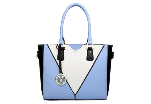 Miss Lulu Handtasche Damen Handtasche mit V-förmigem Design und abnehmbarem Schultergurt