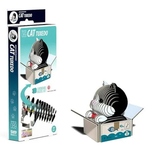 Eugy Katzenmodellbausatz aus Pappe 3D Neu (H085)