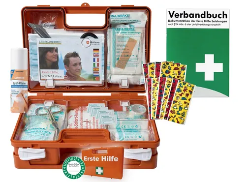 WM-Teamsport Erste-Hilfe-Koffer Erste-Hilfe-Koffer KITA PLUS nach DIN/ EN 13157 + Sprühpflaster