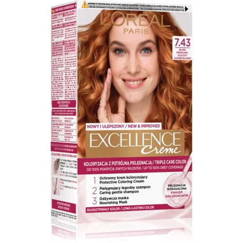 L’Oréal Paris Excellence Creme Haarfarbe Farbton 7.43 Blonde Copper 1 St.