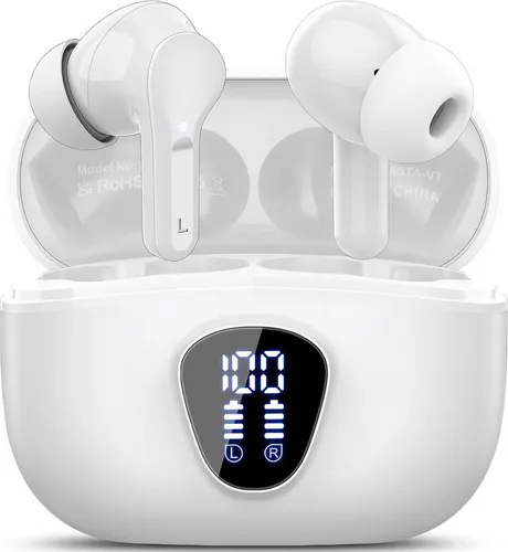 BESNOOW Bluetooth Kopfhörer 5.4 Noise Cancelling – 40 Stunden Akku - Erleben Sie kabellosen Musikgenuss mit den BESNOOW Bluetooth Kopfhörern. Dank Noise Cancelling und IP7 Schutz sind sie ideal für Sport und Alltag. Genießen Sie kristallklare Gespräche und bis zu 40 Stunden Akkulaufzeit!