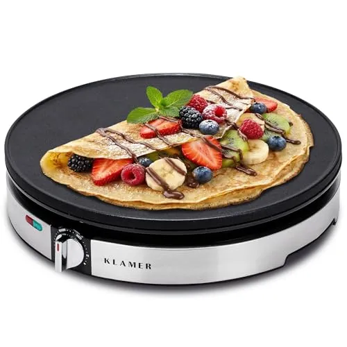 KLAMER Crêpesmaker 1400 W mit 30 cm Antihaftplatte