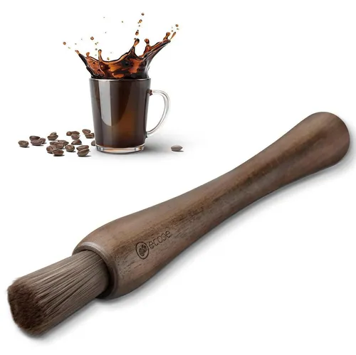 Barista Pinsel Reinigungsbürste mit Holzgriff und veganen Borsten