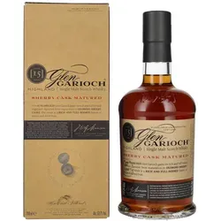 Glen Garioch 15 Years Old Sherry Cask Matured 53,7% Vol. 0,7l - Whisky aus einer der ältesten Destillerien Schottlands, gereift in Sherryfässern für süße, komplexe Aromen und perfekt für puren Genuss oder luxuriöse Cocktails.