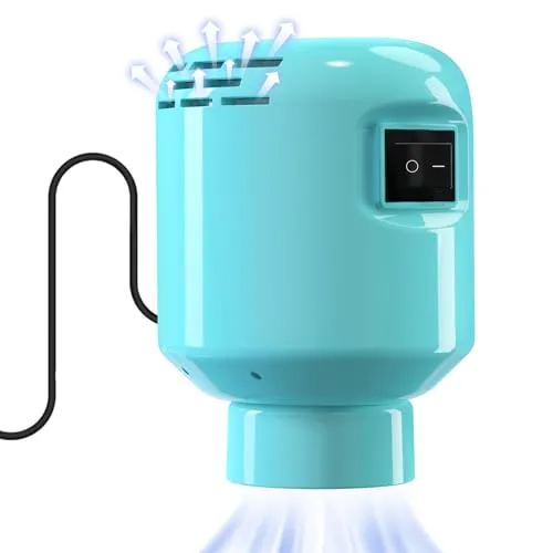 KISSLEAF Portátil Vakuumpumpe für Vakuumbeutel,55W Powerful Reise Vakuumbeutel Elektrische Luftpumpe für Vakuumbeutel Kleidung/Bettdecken/Daunenjacken/Laken/Stofftieren(Schwarz)