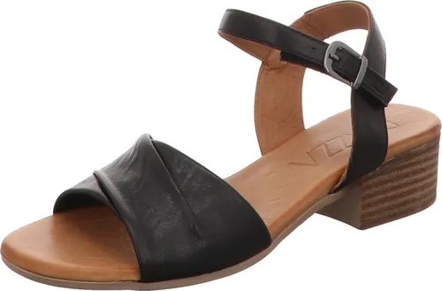 Manitu Sandaletten,Stadtbd.ü.25mm o.Fußb in schwarz, Gr. 37