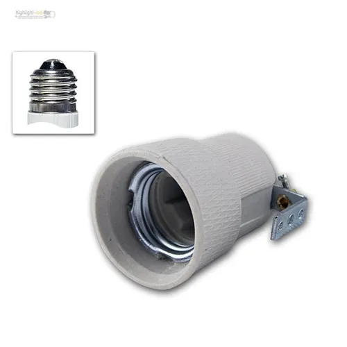 Keramik-Fassung E27 250V/4A mit Befestigungsbügel, Lampenfassung Porzellan E-27