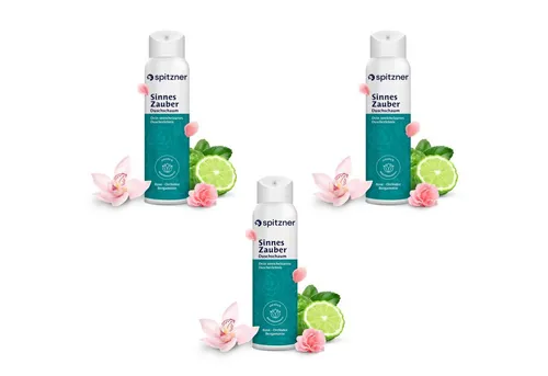 Spitzner Badezusatz Spitzner Duschschaum Set Sinnes Zauber 3x 150 ml Sinnliche