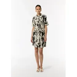 comma Blusenkleid 99a9, Größe 36 - Freizeitkleid für Damen mit Hemdkragen, seitlich geschlitztem Saum und praktischer Brusttasche – ideal für lässige Anlässe.