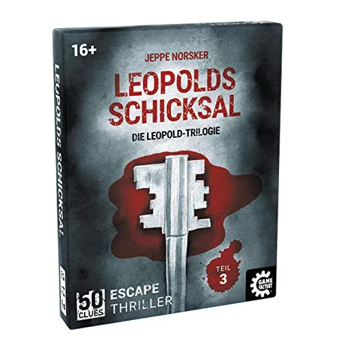 Game Factory 646258 50 Clues-Leopolds Schicksal, Escape-Thriller zum Mitspielen und Rätseln, Exitgame, Rätselspiel, Krimispiel Trilogie, Teil 3