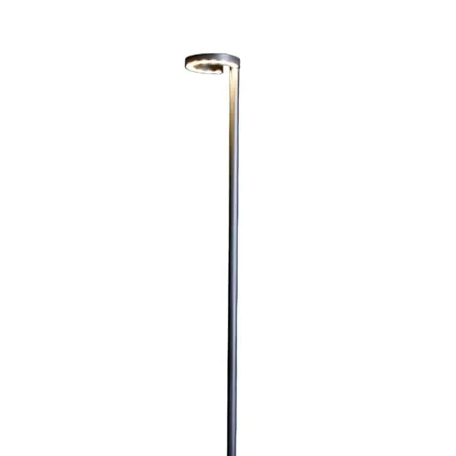 Lucande LED Mastleuchte Jannis 2 m - Moderne Wegeleuchte für den Außenbereich, IP54 spritzwassergeschützt. Schafft blendfreies, warmweißes Licht (3.000K) und verleiht Ihrem Garten eine stilvolle Atmosphäre.