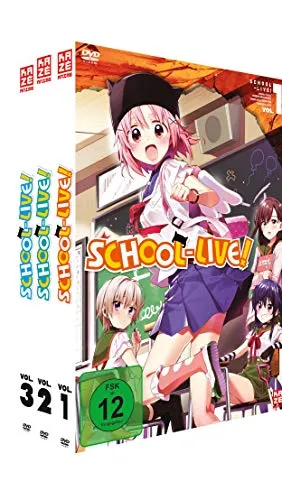 School-Live! - Gesamtausgabe - Bundle - Vol.1-3 - [DVD] - Anime-Serie über Freundschaft und Überleben, freigegeben ab 12 Jahren – ein Muss für Fans!