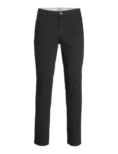 JACK & JONES Herren Jjimarco Jjdave AKM Black Noos Hose - Wanderhosen mit Slim Fit, ideal für aktive Abenteuer. Die knöchellange Hose bietet einen modernen Look und hohen Tragekomfort.