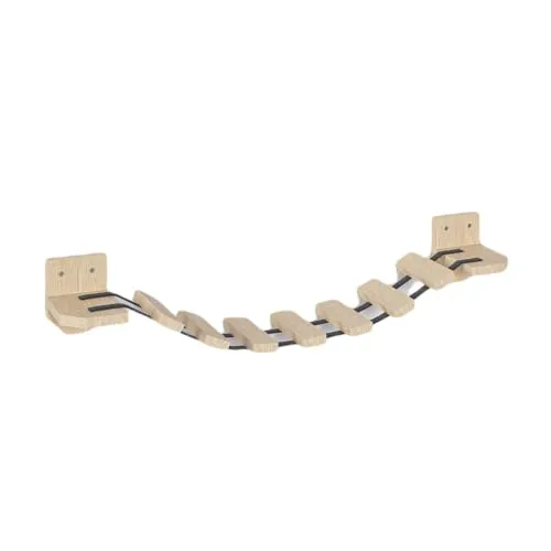 QLS Katzen-Kletterwand Set, Abenteuermöglichkeiten für deine Katze - Kratzbäume: Erwecken Sie den Entdeckergeist Ihrer Katzen mit unserem einzigartigen Kletterwand-Set aus hochwertigem Kieferholz für sicheres Klettern und Spielen.
