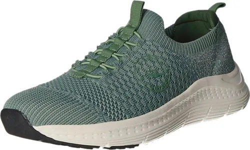 Sneakers Damen-Slipper Grün-Weiß, Größe 40