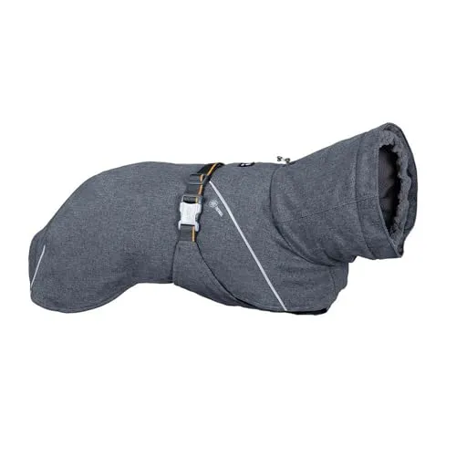 Hurtta Expedition Parka II Hundemantel (Schwarz, 28) - Winterjacke für Hunde, bietet Wärme und Komfort mit optimaler Bewegungsfreiheit. Strapazierfähiges Material und praktische Öffnungen für Geschirr und Leine.