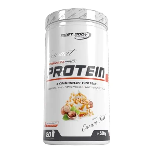 Gourmet Premium Pro Protein - Cream Nut 500 g - Arzneimittel - Hochwertiges Proteinpulver mit leckeren Nussgeschmack, ideal zur Unterstützung beim Muskelaufbau und für eine proteinreiche Ernährung.
