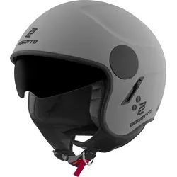 Bogotto H595 SPN Jethelm, grau, Größe XS für Frauen - Motorradhelm mit thermoplastischer Außenschale, integriertem Sonnenvisier und waschbarem Innenfutter – ideal für stilbewusste Fahrerinnen.